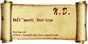 Némedi Dorina névjegykártya