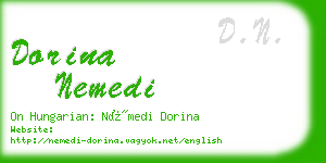 dorina nemedi business card